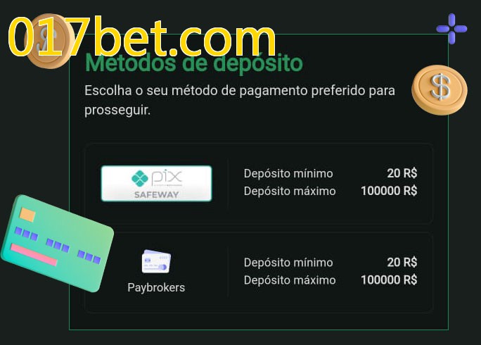 O cassino 017bet.combet oferece uma grande variedade de métodos de pagamento